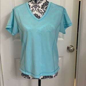Ladies Eddie Bauer short sleeve workout shirt.